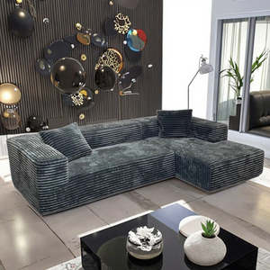 Divano Componibile Multifunzionale Salvaspazio Resistente all'Usura dal Design Trendy, Rivestito in Tessuto per Appartamenti - Product Image 1