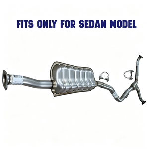 Conjunto de silenciador de escape compatible con: Subaru Impreza 2.5L 2008-2011, sistema de escape de acero inoxidable, tubo de escape - Product Image 4