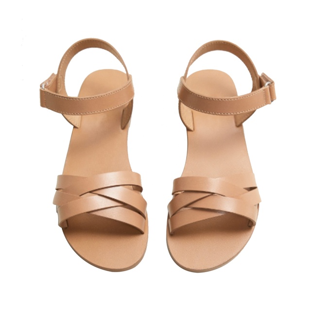 Choozii Summer New Style Nude Genuine Leather Girl Sandals Hot Sale Princess Footwear Girls Sandals