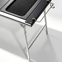 Table de camping pliable en alliage d'aluminium, table de pique-nique portable pour l'extérieur, table à thé légère, poste de travail pour grillades