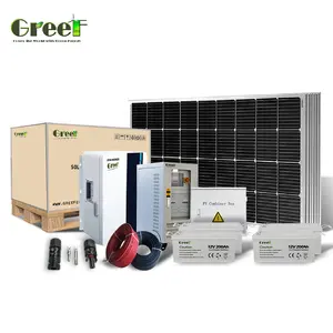 5kw Zonne-Energie Systeem 25kw Off Grid Zonne-Energie Generator Voor Thuisgebruik