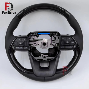 Volante Personalizado de Fibra de Carbono y Madera para Toyota Prado 120 150 <span class=keywords><strong>Yaris</strong></span> GR Hilux Tacoma LC79 A90 Supra 4Runner Mark X - Product Image 3