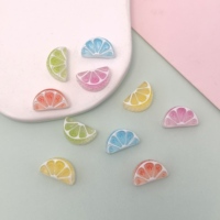 Fruit Oranje Plak Hars Bedels Miniatuur Mandarijn 15Mm Voor Nagel Bedels, Slijm Benodigdheden, Sieraden Maken Diy Accessoires
