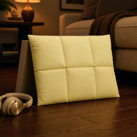 Housse d'ordinateur portable matelassée en nylon polyester argenté, simple et protectrice, 15 pouces, effet gonflé, personnalisable