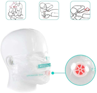 Kit d'urgence Medresq pour le sauvetage en extérieur, masque facial de RCP avec valve unidirectionnelle pour la respiration