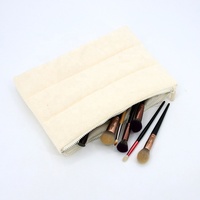 Sac de maquillage en polaire Terry Tower, fermeture éclair, portable, pour produits de soin de la peau, sac de rangement en peluche, sac cosmétique moelleux en tissu éponge tendance
