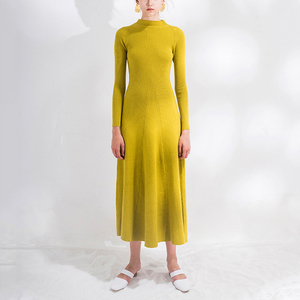 Latest Design Hot Sale <strong>Blue</strong> Sexy Ladies Knitted Long Sweater Dress - Product Image 3