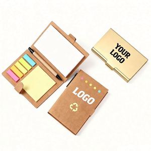 สมุดโน้ตพร้อมปากกาแบบติดได้ พิมพ์โลโก้ได้ตามสั่ง ขายส่งสินค้าใหม่ปี 2026 สำหรับของขวัญส่งเสริมการขายและธุรกิจ - Product Image 1