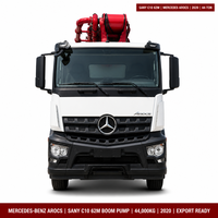 Pompe à béton montée sur camion Mercedes Benz Arocs Sany C10 62m d'occasion 2020, Pompe à béton montée sur camion Sany Benz 62m d'occasion Exportation Chine
