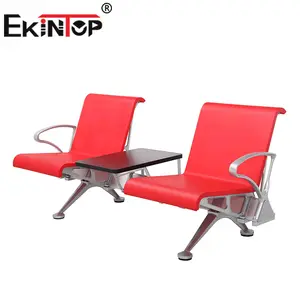 Ekintop High Grade Custom Popular Salon Couch Reception Chairs Waiting Room 3 Seater Hospital Waiting Chair Reception Chairs