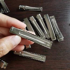 Pinza de pelo de cocodrilo de níquel con parte superior plana con dientes para proyectos de artes y manualidades - Product Image 4