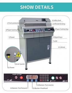 450mm 450VS+ Numerical Control Paper Cutting Machine Protect Plastic Cover Paper Cutting Machine - Product Image 2