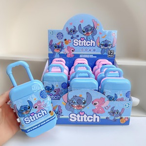 12PCS al por mayor, Cajas Sorpresa de Figuras de Acción de Loli Stitch, Lindas y Creativas, con Diseño de Maleta y Colgante Llavero, Caja Sorpresa Única - Product Image 1