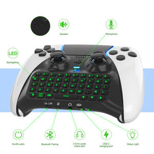 Manette Elite <span class=keywords><strong>PS5</strong></span> sans fil, <span class=keywords><strong>clavier</strong></span> <span class=keywords><strong>Bluetooth</strong></span>, manette Elite <span class=keywords><strong>PS5</strong></span> avec haut-parleurs intégrés pour le chat vocal, prise externe - Product Image 4