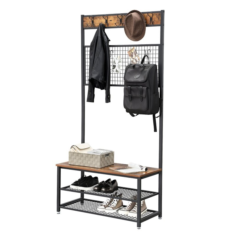 Многофункциональная вешалка для одежды, металлический каркас, крючки для хранения одежды, мебель для гостиной