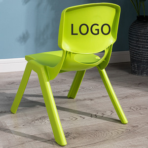 Children's Chair Plastic Stackable Kindergarten Chair With Backrest Mixed Color Polypropylene Material - Product Image 4