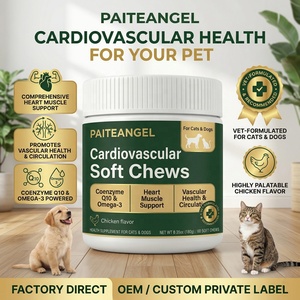 Toptan OEM Evcil Hayvan Kardiyovasküler Yumuşak Çiğneme Tabletleri CoQ10 Omega-3 Köpek Kedi Kalp Sağlığı Takviyesi Özel Etiket Tedarikçisi - Product Image 1