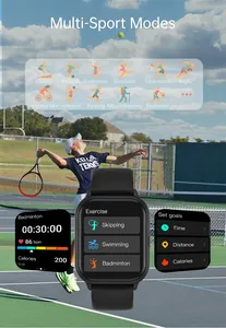 Chất Lượng Cao Thông Minh Đồng Hồ 2023 1.85 Inch Màn Hình Nhịp Tim Thể Thao Đồng Hồ Oxy Máu Bt Gọi 5.2 T17F <span class=keywords><strong>Android</strong></span> Thông Minh Đồng Hồ - Product Image 5