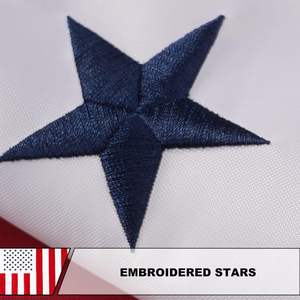 3x5 футов Американский гражданский флаг мира Вышитые флаги мира для активного отдыха сверхмощный 210D нейлон Американский гражданский баннер - Product Image 3
