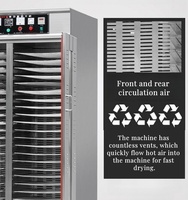 300kg par lot Four de séchage de légumes et de fruits commerciaux Machine de déshydratation des aliments pour animaux de compagnie Machine de séchage de champignons citron oignon