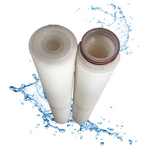 Élément filtrant plissé en microporeux pour produits chimiques avec pompe, garantie 1 an, 5-40 pouces - Product Image 1