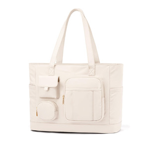 Sac fourre-tout élégant résistant à l'eau avec plusieurs compartiments pour ordinateur portable, logo personnalisé, couleur personnalisée, sac à main grande capacité pour femme, été - Product Image 1