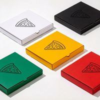 Boîte à pizza triangulaire en carton blanc de qualité alimentaire personnalisée avec impression offset, emballage jetable pour pizza en tranches