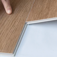 Planche de sol en vinyle de luxe PVC imperméable SPC Click 5 mm, couleur hickory, pour la décoration de la maison et les applications en salle de sport