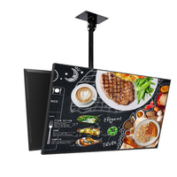 HUSHIDA 32 43 55 inç uzaktan kumanda restoran duvar Lcd ekran menü panosu fiyat kapalı reklam ekranı