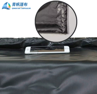 Tapis de sol de garage robuste pour SUV et camion, en PVC tissé, occultant, imperméable, écologique, antidérapant, avec raclette télescopique pour coins, uni