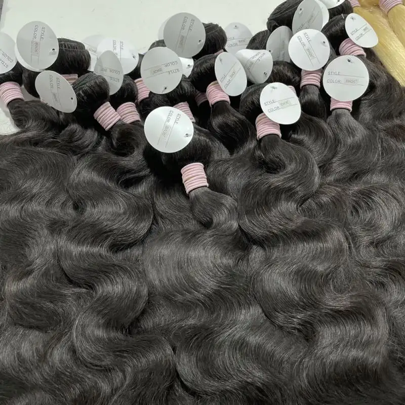 Body Wave Brazilian Weavons Human Hair Bundle,9a Grade Virgin Alipearl Hair Supplies Wholesale Bresilienne Real Human Hair Blend