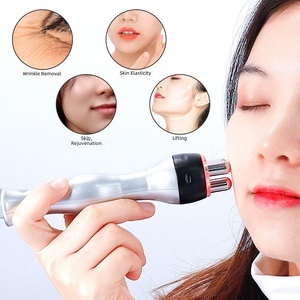 Appareil de beauté RF 2-en-1 à brancher pour usage domestique, système de soin du cou et du visage, radiofréquence <span class=keywords><strong>tripolaire</strong></span> hexapolaire, raffermissement de la peau, apport nutritionnel - Product Image 2
