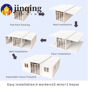 すぐに住める40フィート、20フィートのプレハブ移動式モダン拡張可能コンテナハウス、2、3、4、5ベッドルームプレハブヴィラ、ポータブルホーム - Product Image 5