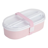 Recipientes de comida estilo japonés de PP, libres de BPA, aptos para lavavajillas, juego de loncheras tipo bento.