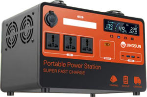 เครื่องกำเนิดไฟฟ้าพกพาพลังงานแสงอาทิตย์ 600W คลื่นไซน์บริสุทธิ์ 12.6V 580Wh สำหรับตั้งแคมป์กลางแจ้ง - Product Image 2