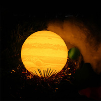 Hot Koop Festival Populaire Gift Tafel Night Led Lamp Thuis Indoor Decoratie Lightning 3D Print Jupiter Lam 16 Kleuren Usb stoel
