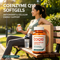 Coenzyme Q10 en gélules, antioxydant naturel pour l'énergie cellulaire et le bien-être cardiaque, 30%+ actif, durée de conservation de 12 mois