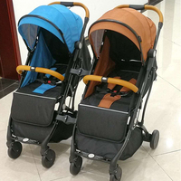 Poussette pliable pour nouveau-né, 3 en 1, système de voyage en lin européen, buggy pour une place