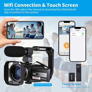 Профессиональная камера Sonida DSLR <span class=keywords><strong>4K</strong></span> для прямых трансляций с CMOS-сенсором, 16-кратным зумом, широкоугольным объективом 170° и Wi-Fi для высококачественной видеосъемки на YouTube - Product Image 5