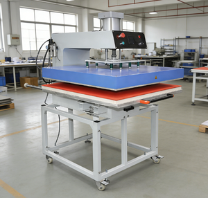 Presse à chaud personnalisée à plat pour l'impression de vêtements, la sublimation, le marquage à chaud et l'impression de logos, presse à t-shirts à une station - Product Image 1