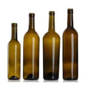 Стеклянная бутылка производитель на заказ Пустые Хрустальные стеклянные бутылки вина 500 мл 750 мл