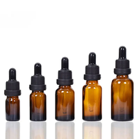 Bouteille d'huile essentielle populaire de 5ml 10ml 15ml 20ml 30ml 50ml 100ml 200ml avec la bouteille cosmétique en verre de compte-gouttes de tête en caoutchouc