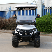 Voiture de golf électrique 4x4 de performance, buggy tout-terrain surélevé, moteur haute puissance 72V au lithium avec panier avant et porte-armes