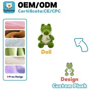 Mochila de Peluche de Cocodrilo Adorable, Juguete de Peluche Grande Súper Suave, Alivia el Estrés, Regalo de <span class=keywords><strong>Cumpleaños</strong></span> para Niños, Personalizado, MOQ Bajo, CPC, CE, OEM - Product Image 2
