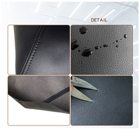 Housse de boîte d'accoudoir de voiture autocollante pour Chevrolet GMC Sierra SLT SLE 2007-2014, cuir microfibre de qualité supérieure, imperméable et antidérapant