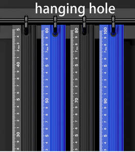 Lega di alluminio di 45cm con il bordo diritto magnetico protettivo ispessito disegno arte taglio righello per falegname architetto - Product Image 5