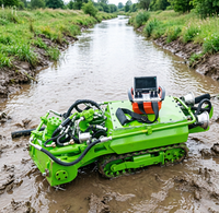 Robot de dragage et de nettoyage de réservoirs haute capacité avec une vitesse de 17 m/min pour le dragage des bassins d'eaux usées des usines chimiques