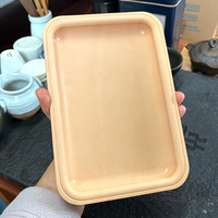 Plateau de rangement en cuir moulé, porte-objets moderne, cuir véritable tanné végétal, cadeau d'anniversaire