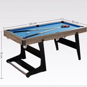 Table de billard pliable 3-en-1 de 6 pieds, convertible en table de <span class=keywords><strong>ping</strong></span>-<span class=keywords><strong>pong</strong></span> et table à manger, table de billard peu encombrante avec plateau de jeu - Product Image 2