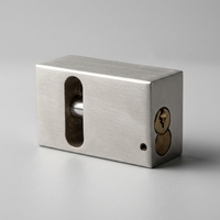 Cadenas carré en acier inoxydable 50 mm SS304 étanche avec anse trempée, verrouillage à clé pour portail, remorque, entrepôt - Vente en gros